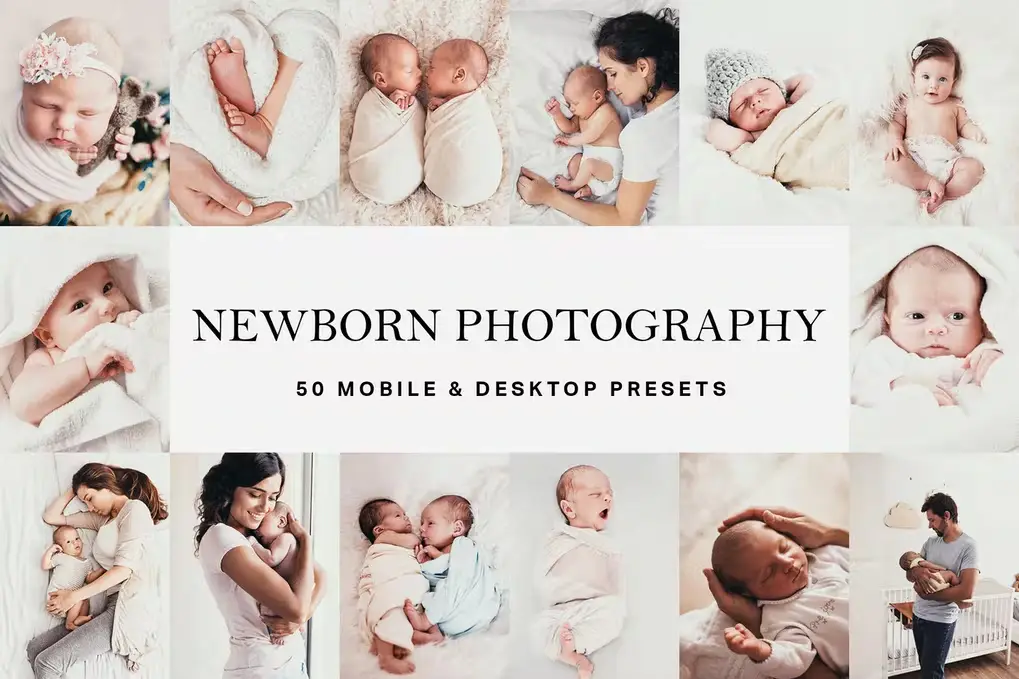 Newborn Baby Lightroom Presets & LUTs