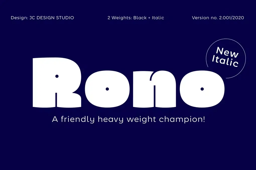 Thick Heavy Weight Font