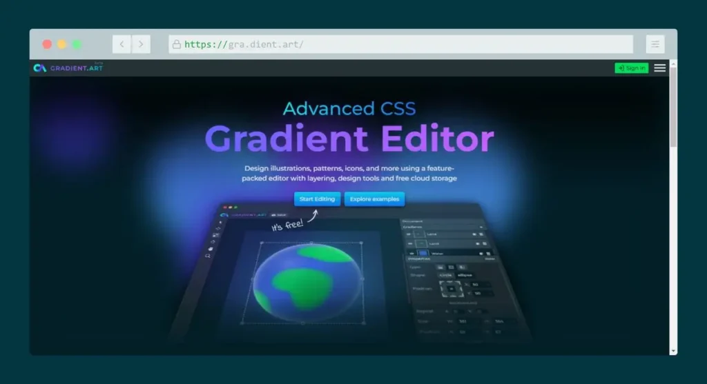 Advanced Online CSS Gradient Editor