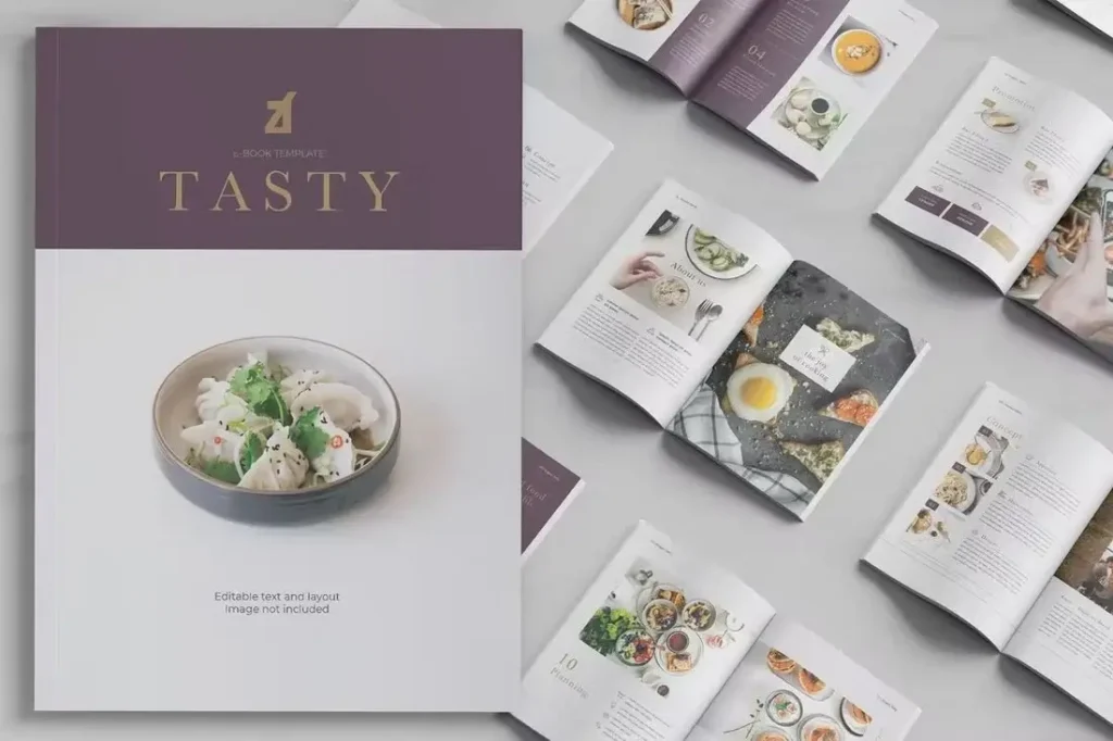 Tasty Cookbook Ebook Template