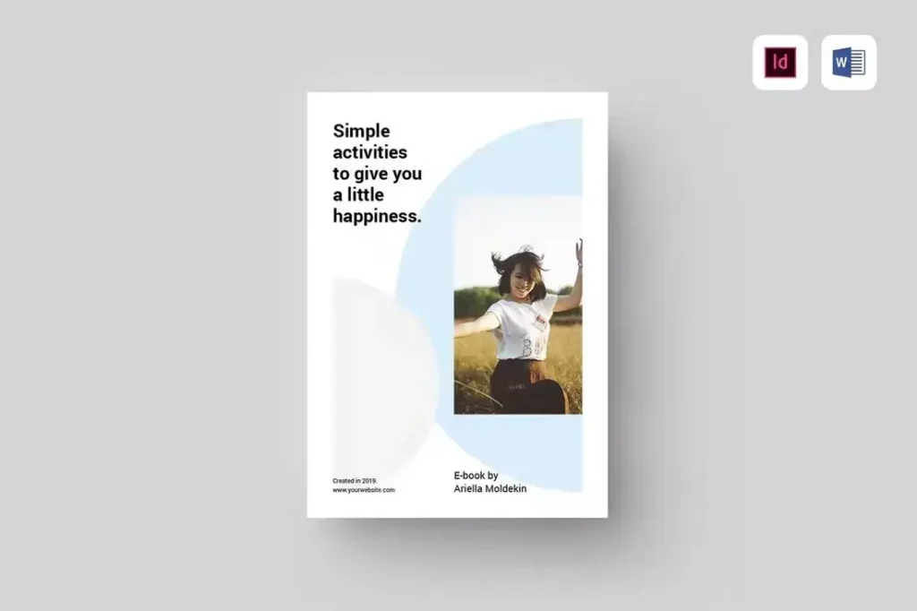 Minimal Design Ebook Template for Indesign