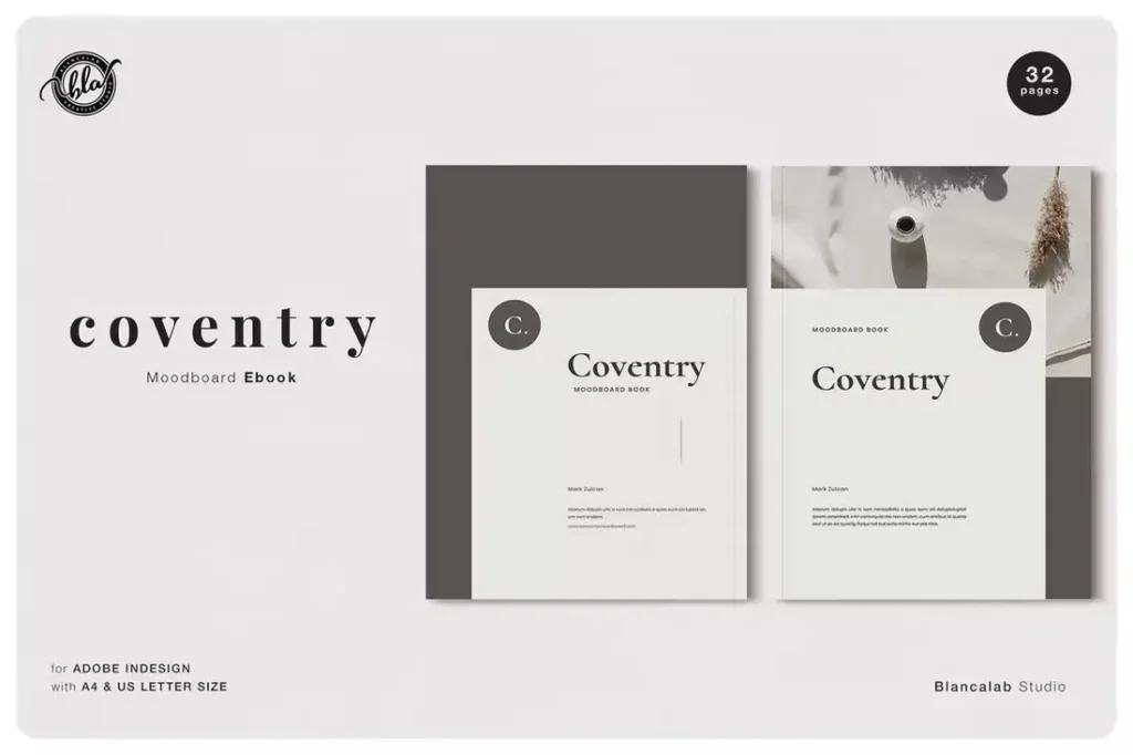 Coventry Moodboard Ebook InDesign Template
