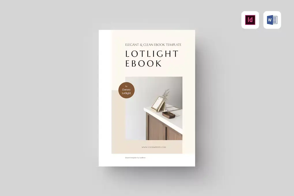 Elegant & Clean Ebook Template InDesign