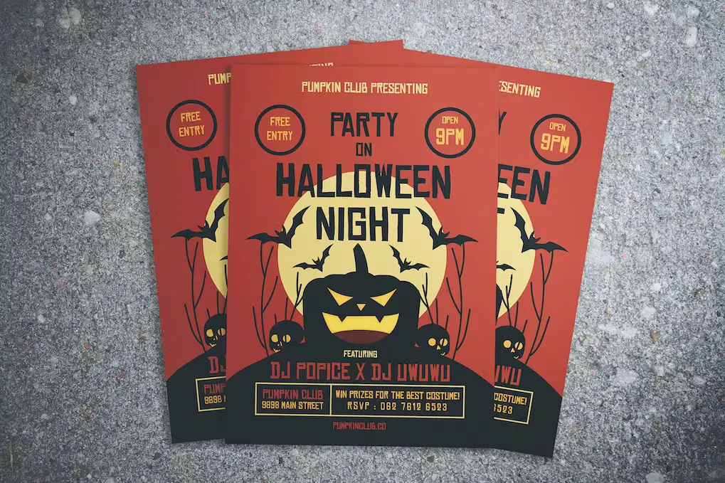 Free Halloween Party Night Flyer