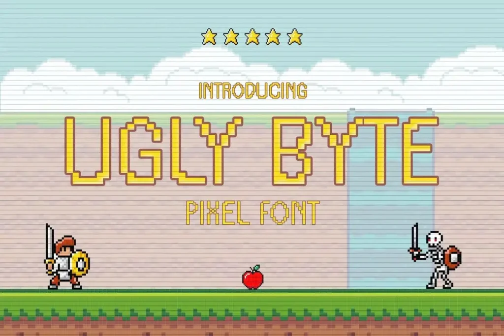 Ugly Byte - Unique Display Pixel Font