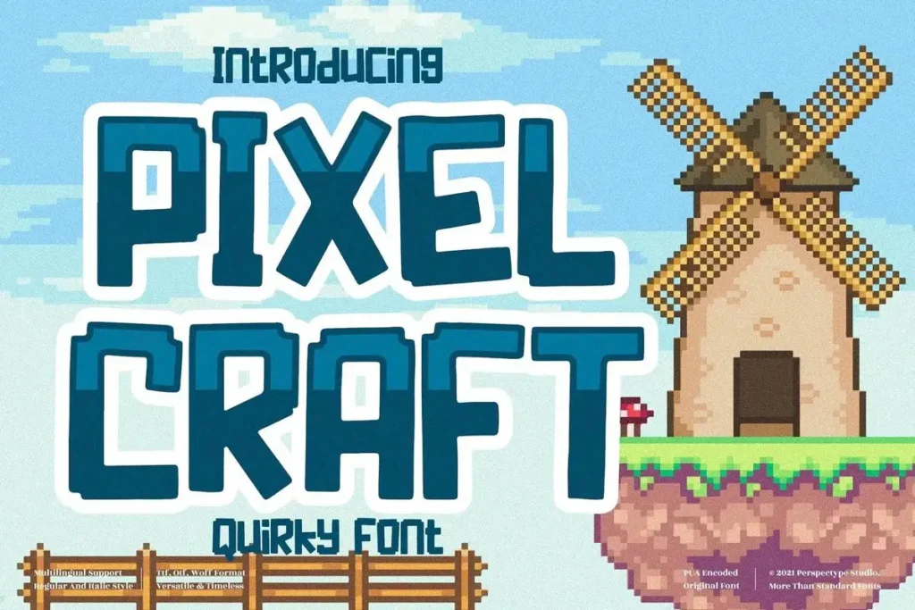 Pixel Craft - Quirky Display Font