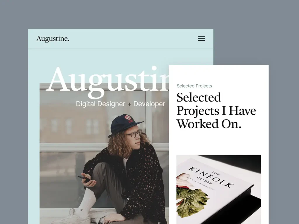 Augustine Free HTML One-Page Portfolio Template