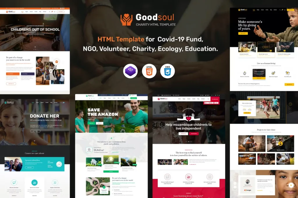 GoodSoul - Charity HTML5 & CSS3 Template