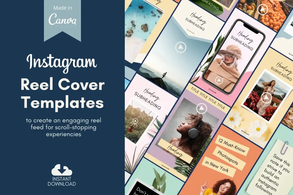 Beautiful Instagram Reel Cover Templates Canva