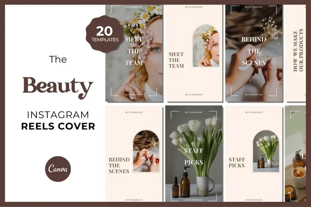 Beauty Instagram Reels Cover Template