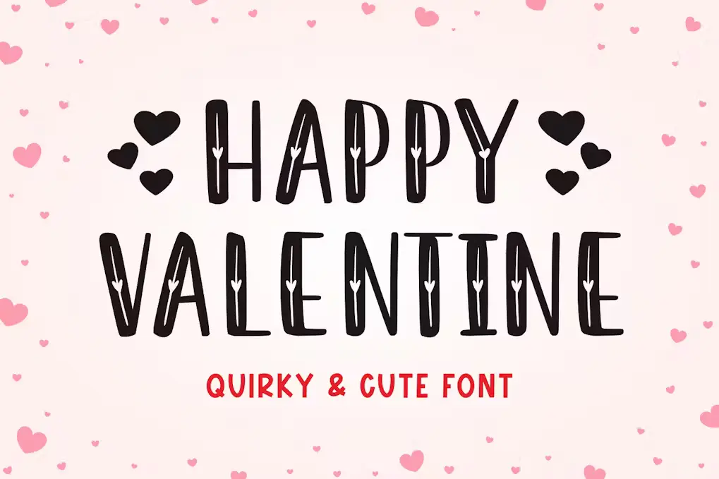 Happy Valentine Quirky & Cute Font