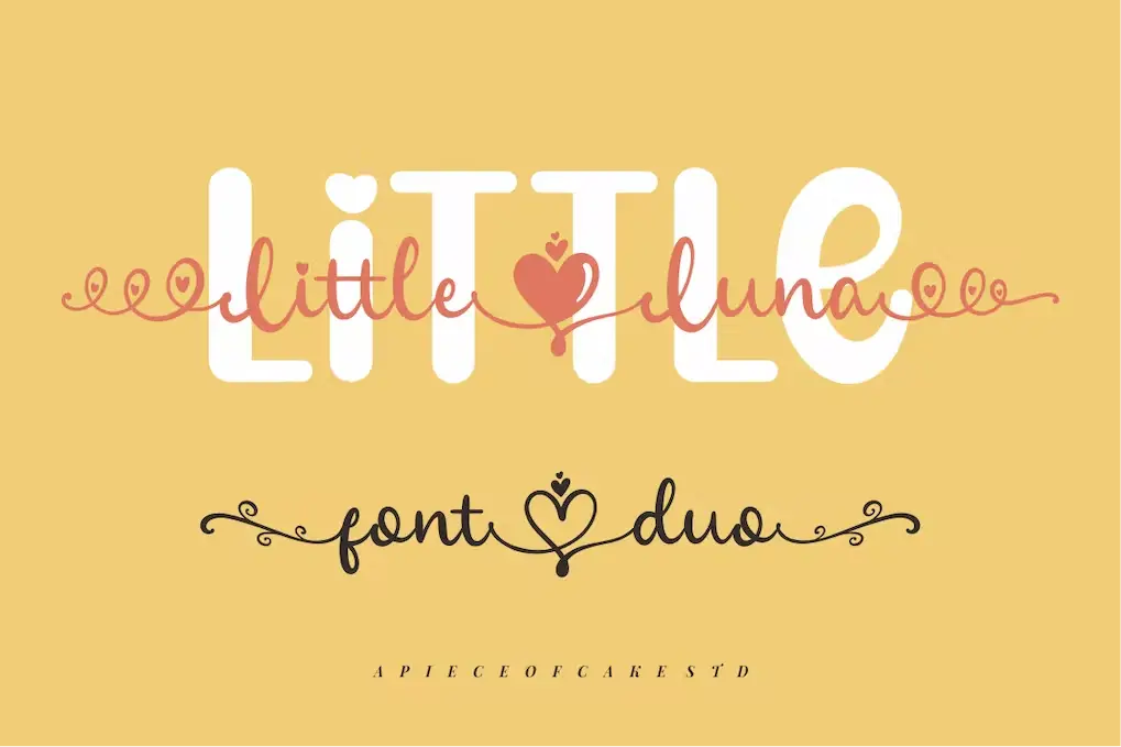Little Luna - Beautiful Script Duo Font