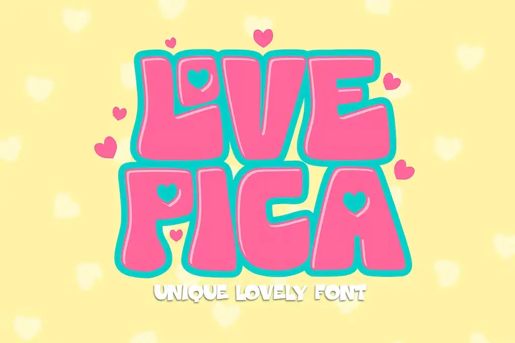 Love Pica - Unique Valentine's Font