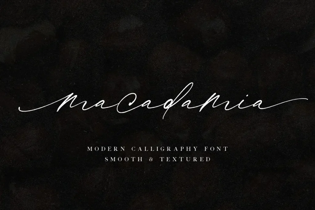 Macadamia – Free Modern Calligraphy Wedding Font