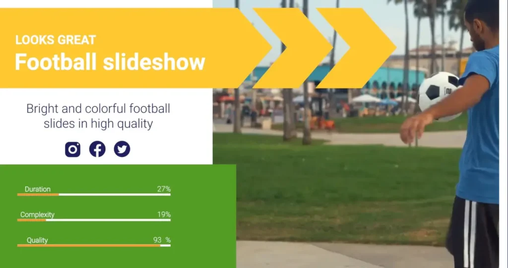 DaVinci Resolve Football Slideshow