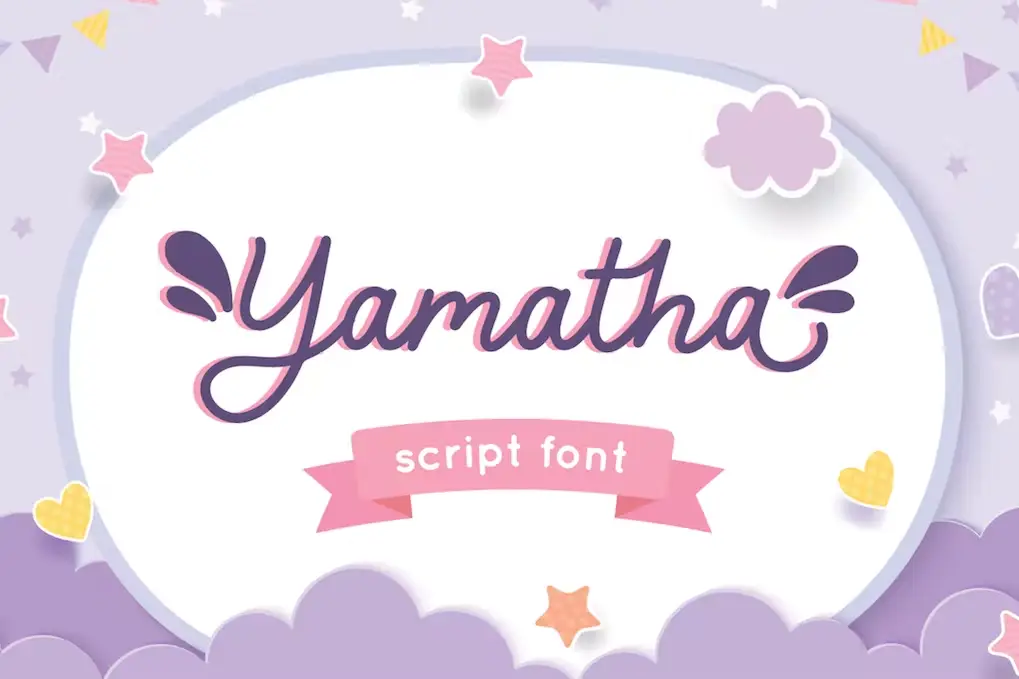 Script Font With Swash Style