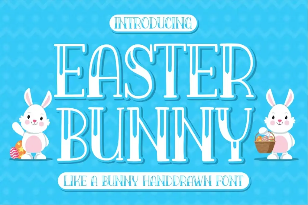 Easter Bunny Handdrawn Font