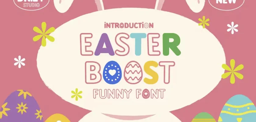 Easterboost Funny Kids Easter Font