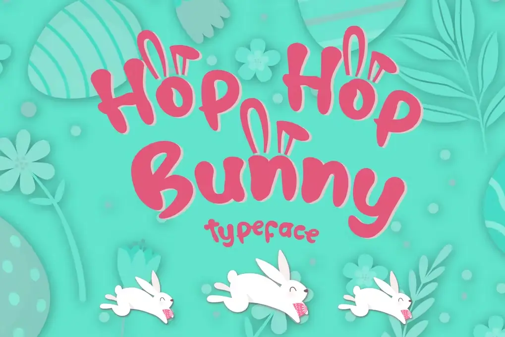 Hop Hop Bunny Easter Font