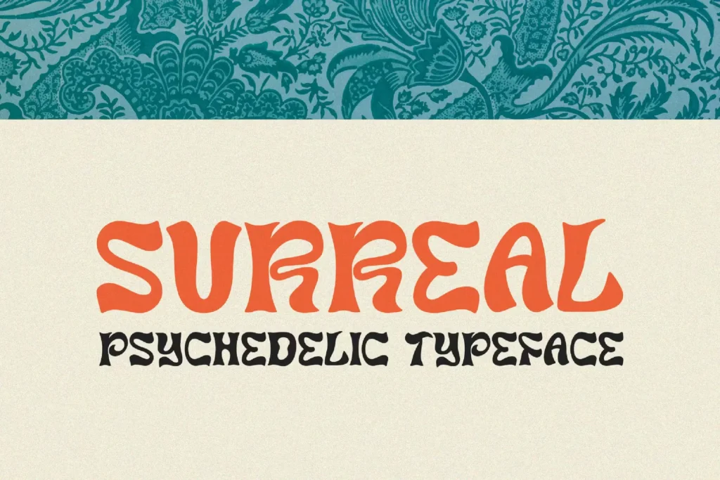 Surreal HandDrawn Psychedelic Typeface