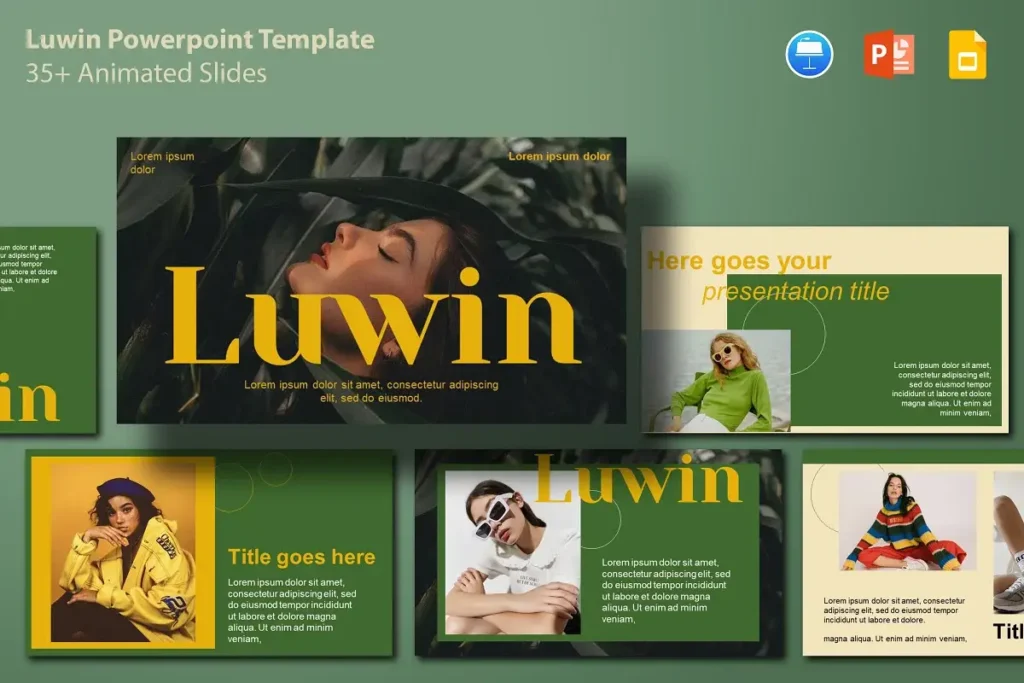LUWIN Free Fashion PowerPoint Template 