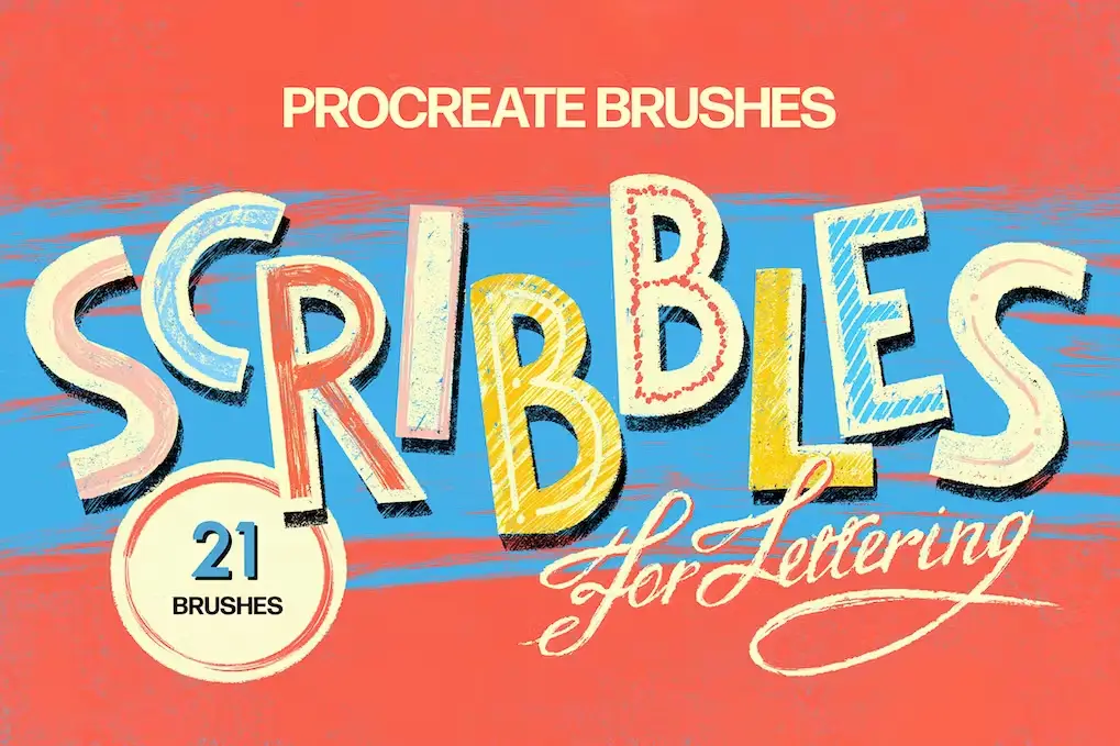 Scribbles Lettering Procreate Brushes