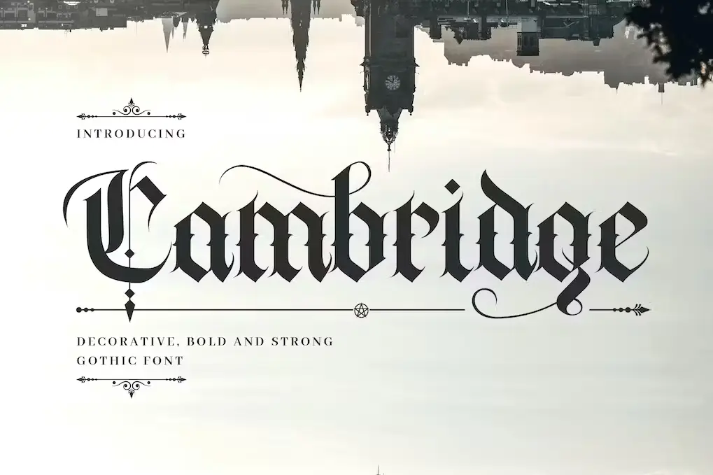 Cambridge - Decorative Medieval Gothic Font