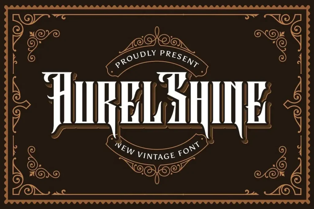 Aurel Shine - Blackletter Vintage Medieval Font