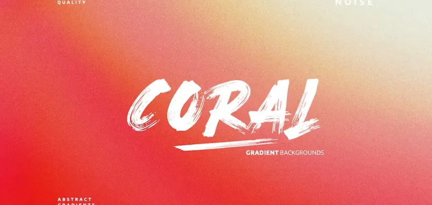 Coral Gradient Backgrounds
