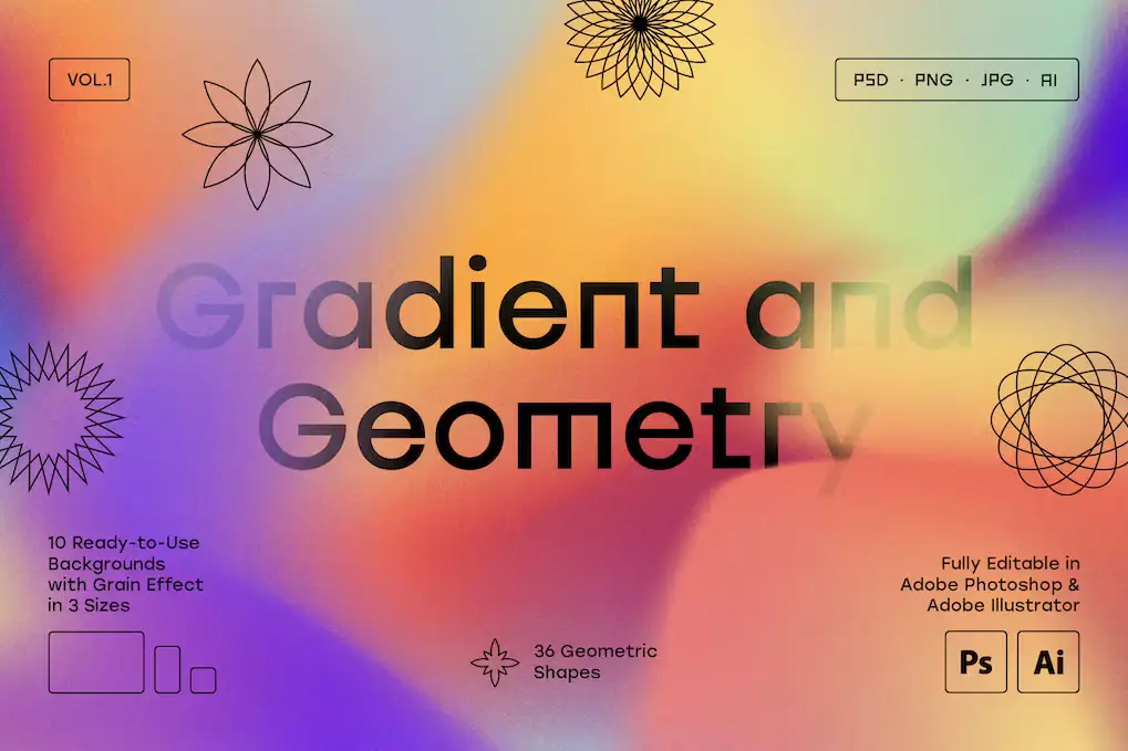 Gradient and Geometry Backgrounds