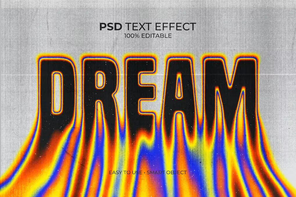 Dream Liquid Melted Text Effect