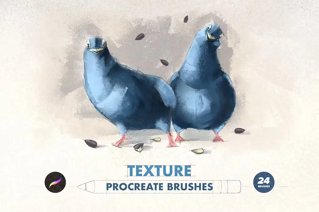 Professional Texture Brushes for Procreate