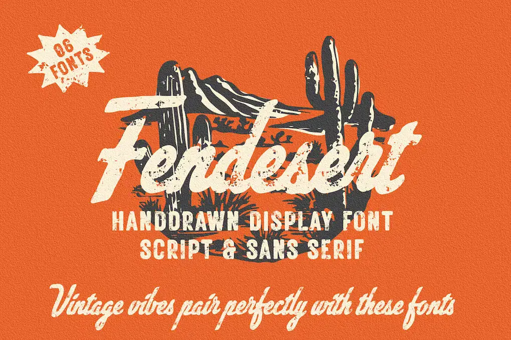 Fendesert Vintage Stamp Font
