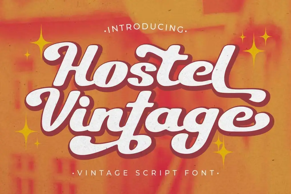 Hostel Vintage Vintage Script Font