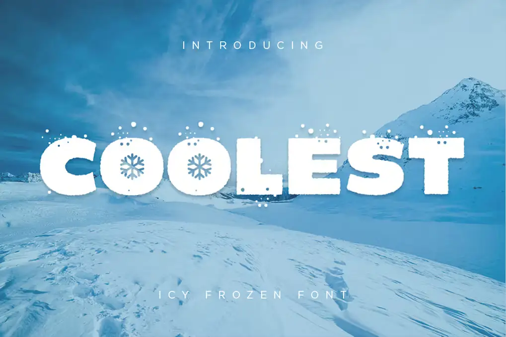 Coolest Icy Frozen Font