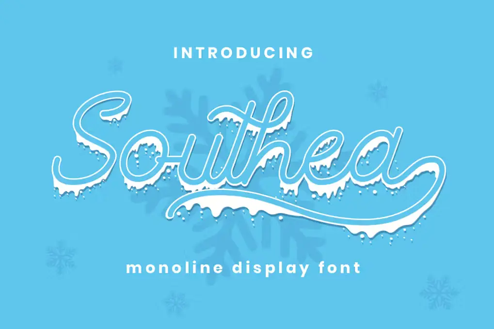 Southea Winter Monoline Display Font