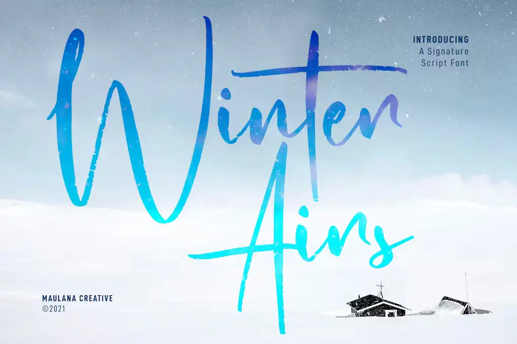 Winter Airs Signature Script Font