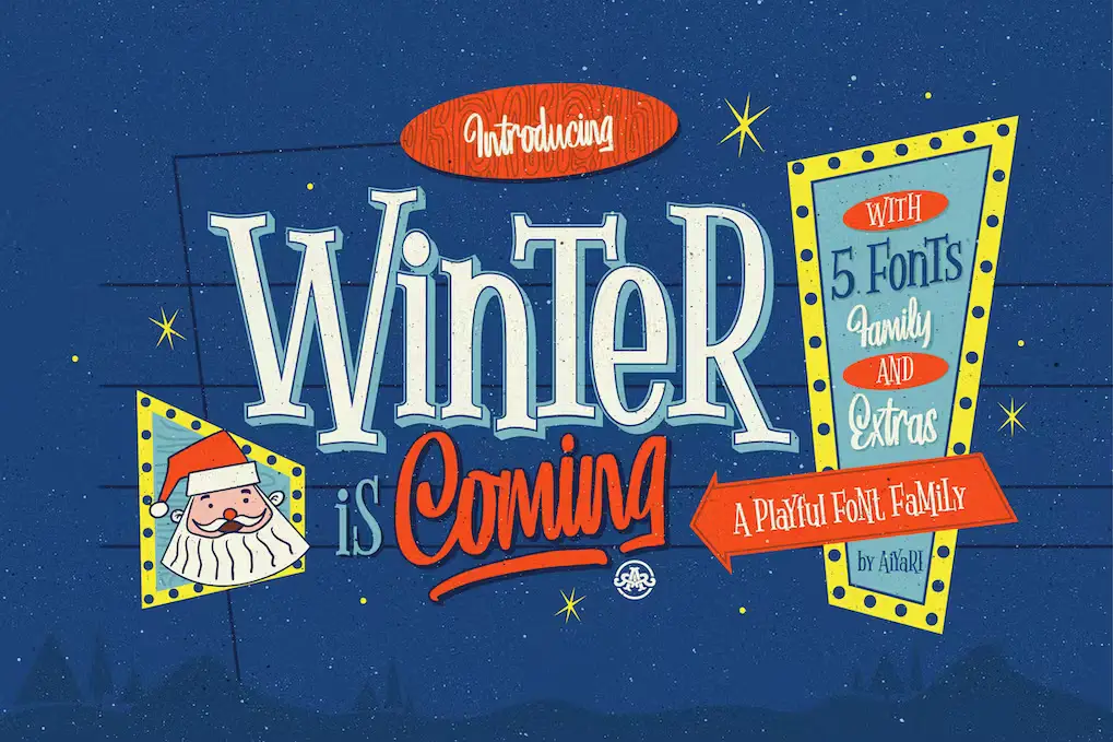 Winter Is Coming  Playful Font Family