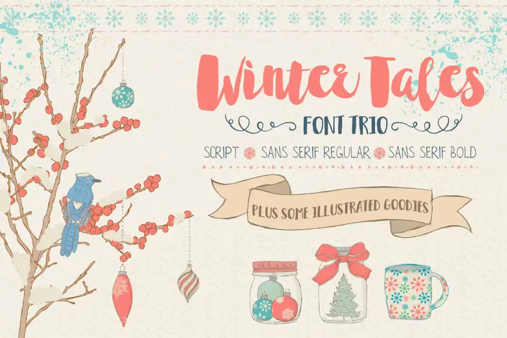 Winter Tales Font Trio